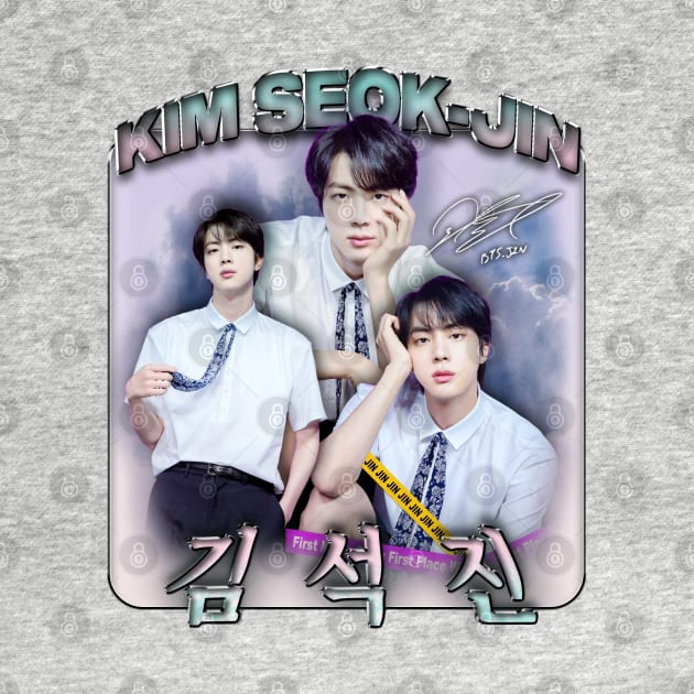 BTS JIN BOOTLEG T-SHIRT by Vinsgraphic 